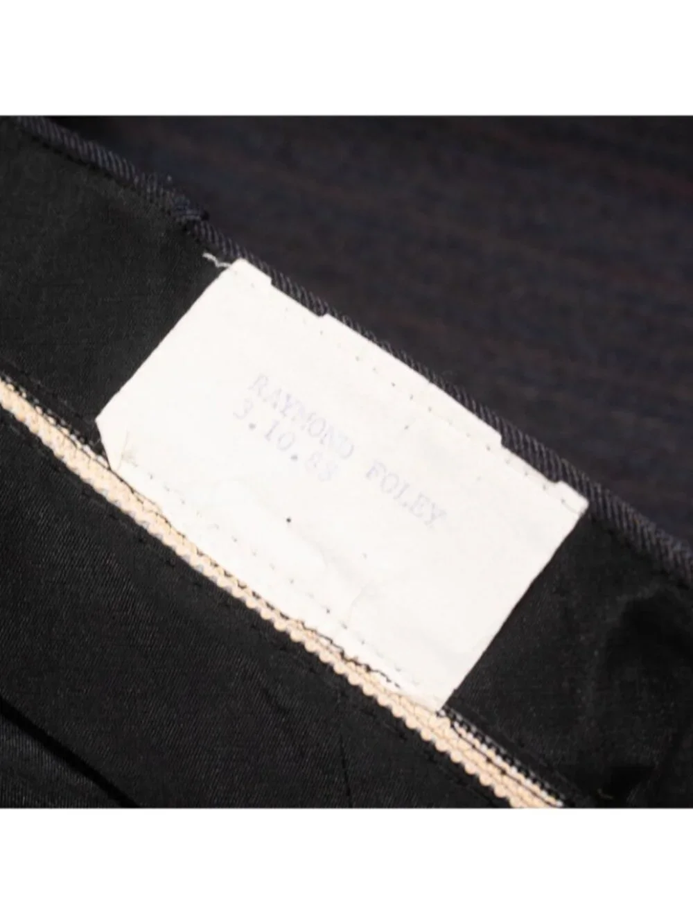 Vintage Bespoke Suit 80s Herringbone Striped England Wool 2pc Grey 48R 39x31